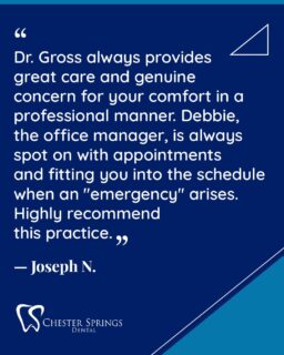 Dental emergencies happen—but we’ve got your back! 💪
Thank you, Joseph, for trusting us to deliver quality care and flexible scheduling when it matters most.

#ChesterSpringsDental #DentalEmergency #ExtonDentist #PatientCare #TrustedTeam #HealthySmiles #SmileConfidence