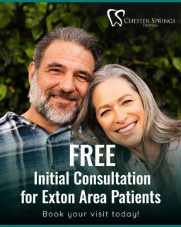 Looking for a dentist you can trust in the Exton area?
Start with a FREE initial consultation at Chester Springs Dental.

No pressure—just personalized care, honest guidance, and a team that truly listens.
✨ Comfortable, patient-first experience
✨ Perfect for new patients

Call us at (610) 458-5858 to book your visit.
ChesterSpringsDental.com/contact-us

#ChesterSpringsDental #ExtonDentist #ChesterCountyPA #NewPatientSpecial #HealthySmiles