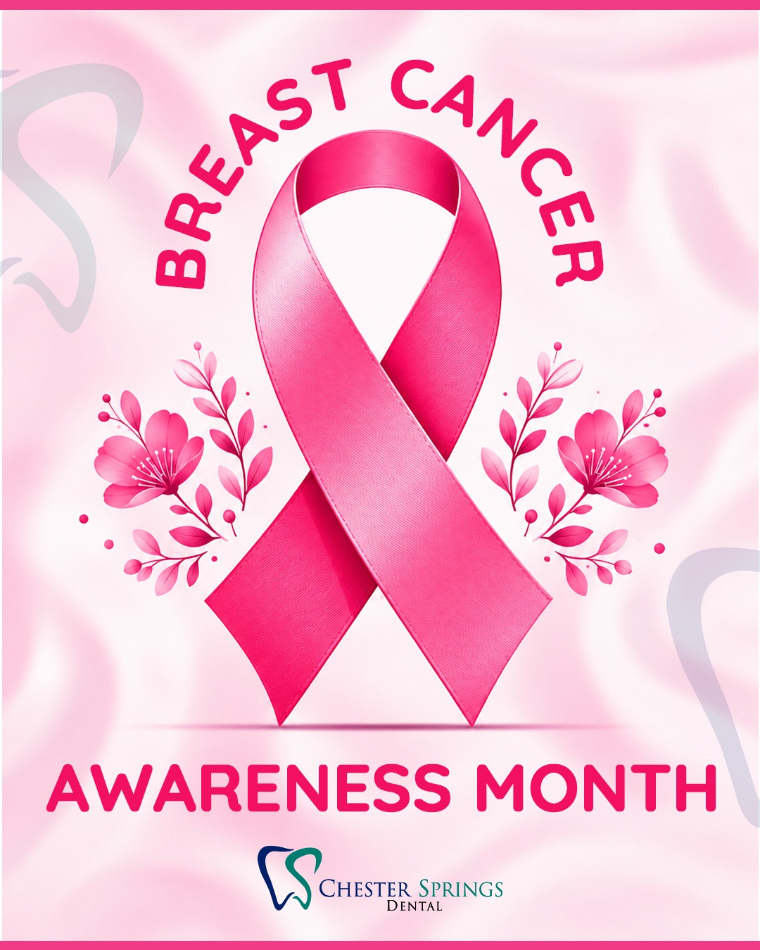 For those in treatment, those living beyond it, and those we remember—this month holds many different stories. We honor them with compassion and support. 🎀
Let the pink ribbon remind you that your health matters, too. Speak with your healthcare provider about your screening needs and schedule your mammogram if it’s due.
#ChesterSpringsDental #BreastCancerAwareness #EarlyDetection #BreastHealth #PinkOctober