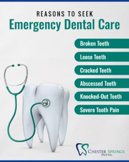 Dental issues don’t always wait—and neither should you.

Pain, swelling, or sudden damage to a tooth can be a sign that something serious needs attention. Acting quickly can make all the difference in saving your tooth and preventing further complications.

If something doesn’t feel right, it’s worth getting it checked sooner rather than later.
📞 (610) 458-5858
 🚨 Same-day care available for urgent needs.

#ChesterSpringsDental #EmergencyDentist #ToothPainRelief #DentalEmergency #ExtonDentist