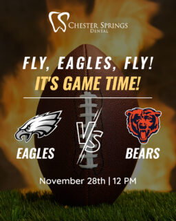 Get ready, Philly — after Thanksgiving leftovers and family time, it's game time! Eagles vs. Bears is coming up on November 28th! 🦅💚

The Chester Springs Dental crew can’t wait to cheer on our Birds. Who else is counting down to kickoff? Drop a 🏈 if you’ll be watching!

#FlyEaglesFly #EaglesNation #ChesterSpringsDental #PhillyPride #LetsGoPhilly #NFL #EaglesvsBears