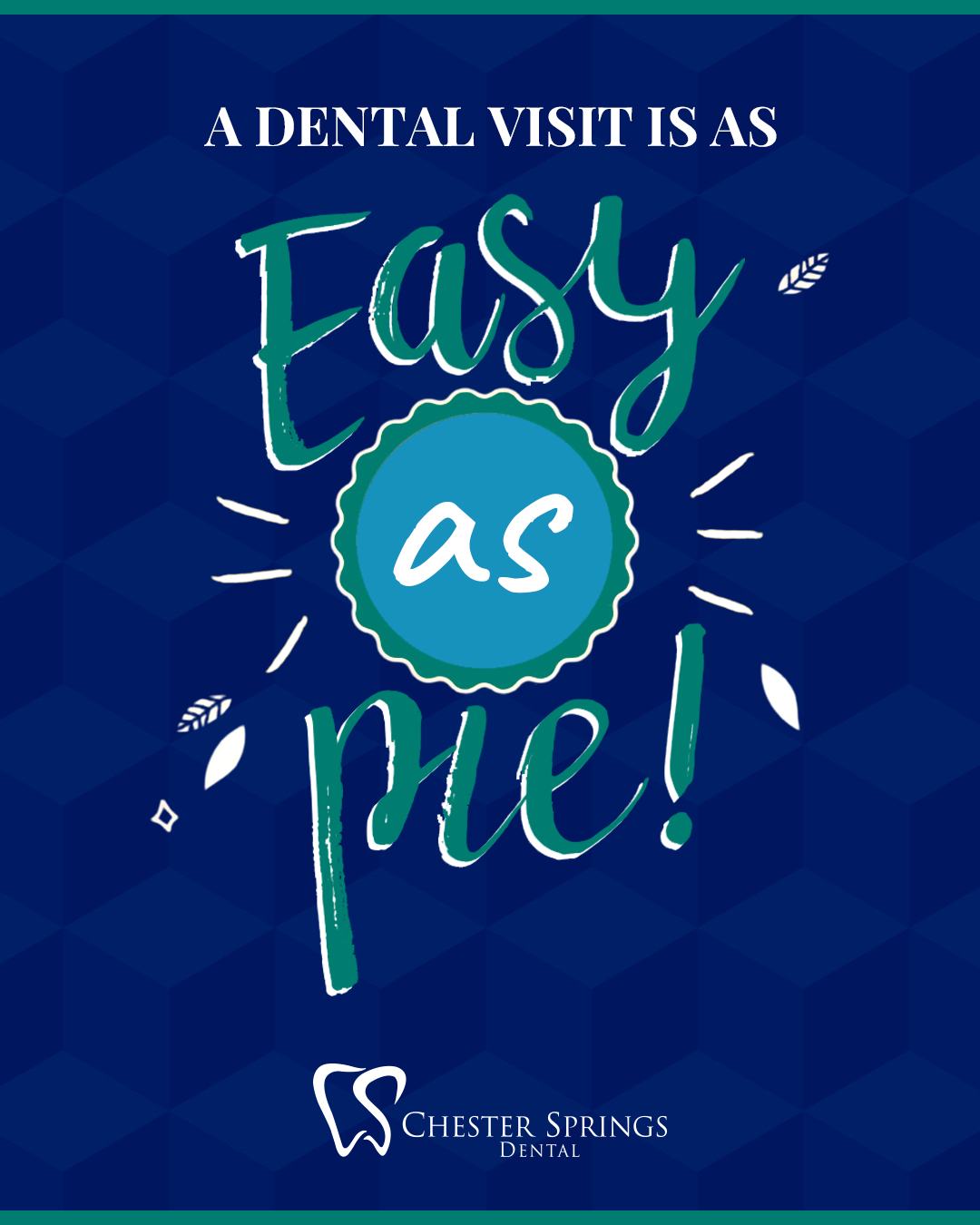 A dental visit that’s as easy as pie. 🥧🦷
This holiday season, give thanks for your smile—and keep it healthy with regular checkups!
Read why they matter for every age ⬇️
👉 ChesterSpringsDental.com/why-regular-dental-checkups-matter-for-every-age

#ChesterSpringsDental #ThanksgivingSmile #DentalCheckup #HealthyTeeth #FamilyDentistry #ExtonDentist #SmileGoals