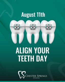 A confident smile starts with a confident bite.
Misaligned teeth aren't just a cosmetic thing — they can affect how you chew, speak, and even how easily you keep your teeth clean.
If it's been a while since your last check-in about alignment, today's your sign. 😁
ChesterSpringsDental.com | (610) 458-5858
#AlignYourTeethDay #ChesterSpringsDental #OrthodonticCare #SmileGoals #DentalHealth
