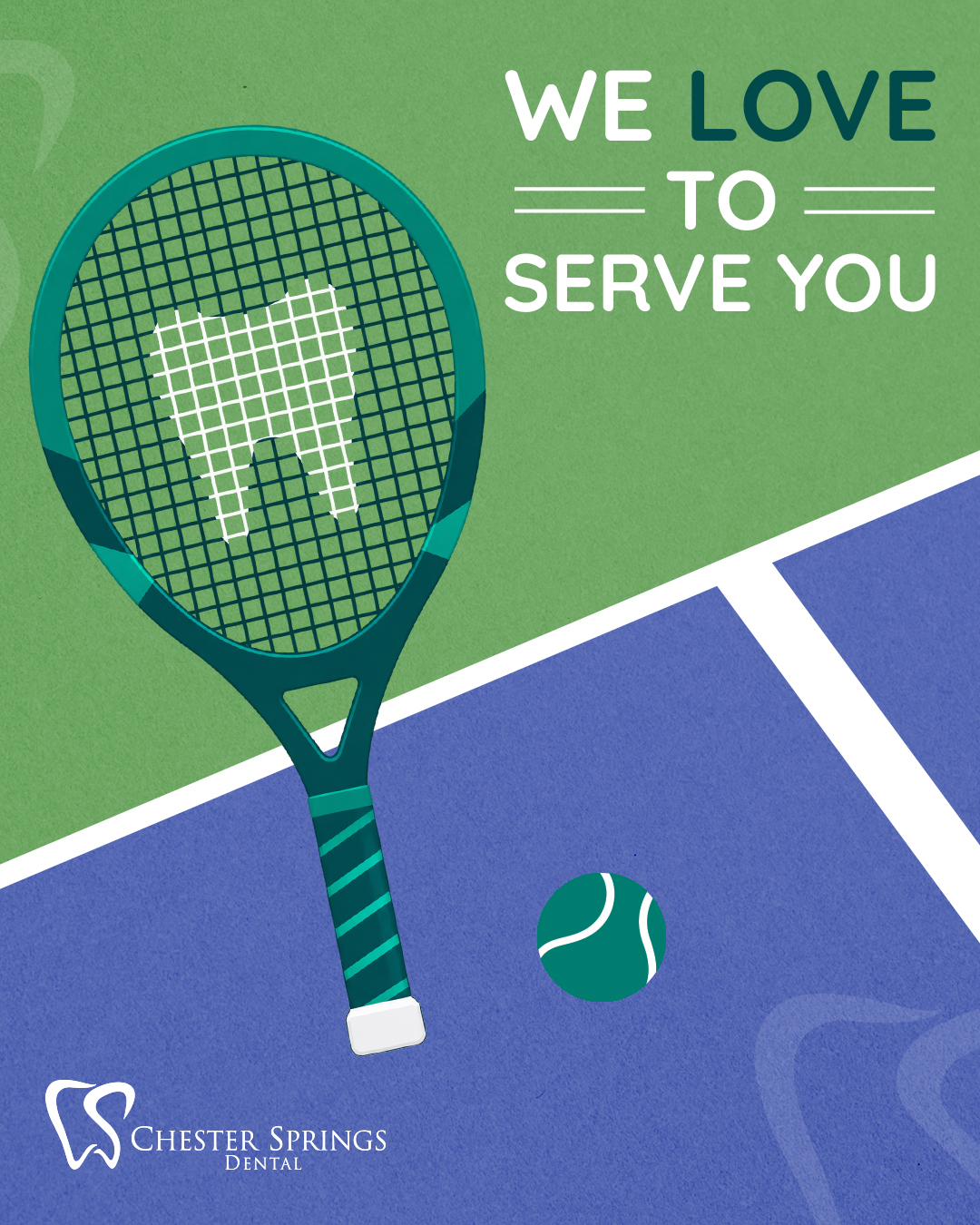 The US Open may be all about the perfect serve, but at Chester Springs Dental, we’re focused on serving up healthy smiles! 🎾🦷

If your teeth have been giving you a little too much back-and-forth lately, it may be time to call in the pros. Schedule your appointment today!

ChesterSpringsDental.com

#ChesterSpringsDental #USOpen #DentalHumor #HealthySmiles #FamilyDentistry #ChesterSpringsPA