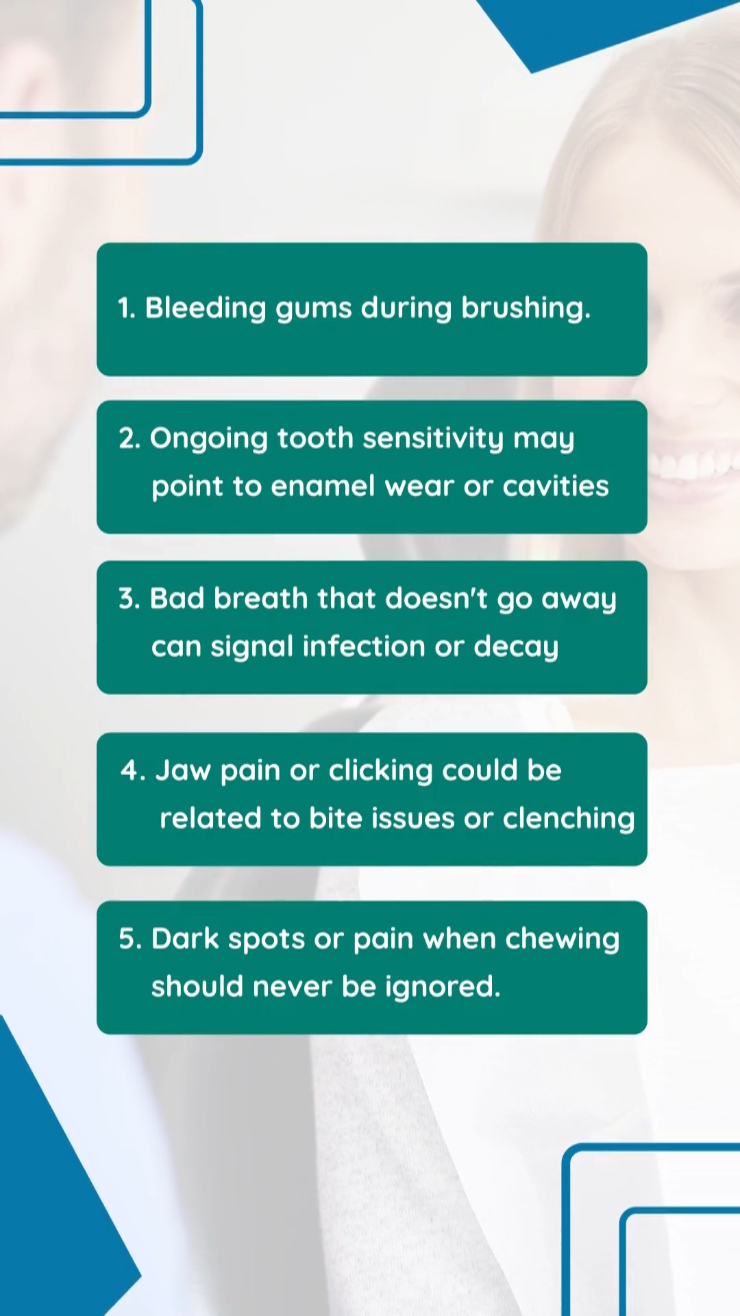 Your mouth has ways of telling you when something needs attention.
Paying attention to changes and addressing them early can help protect your smile and prevent smaller concerns from becoming more complicated.
Noticing something unusual? Schedule a visit with our team.
📞 (610) 458-5858
🌐 ChesterSpringsDental.com/contact-us
#ChesterSpringsDental #DentalHealth #OralHealth #DentalCare #HealthySmile #PreventiveDentistry