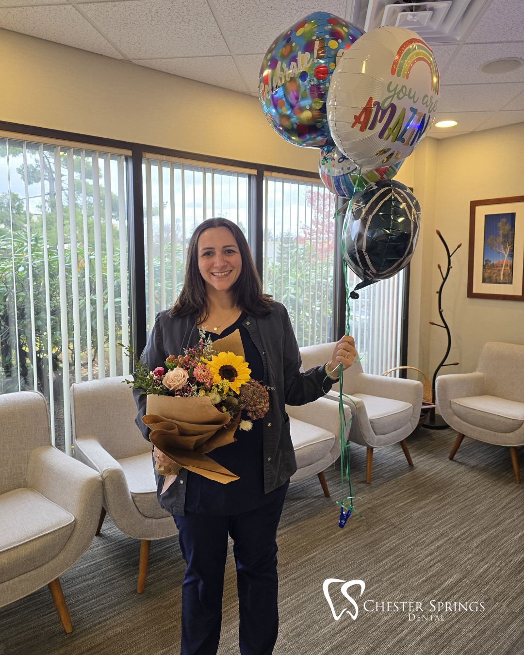 Ten years of brighter smiles, gentler cleanings, and the kind of care only Quinn can deliver. 💙
This week we’re celebrating two huge milestones: Quinn’s 10-year anniversary as a hygienist and her 10 incredible years with Chester Springs Dental!
If you’ve ever sat in her chair, you know just how much heart she brings to every visit. Help us celebrate her in the comments! 🦷✨
#DentalHygienist #DentalCare #DentalHygiene #ExtonPA #ExtonDentist #ChesterSprings #QuinnRocks #DentalOfficeLife #PatientCare #ChesterSpringsDental