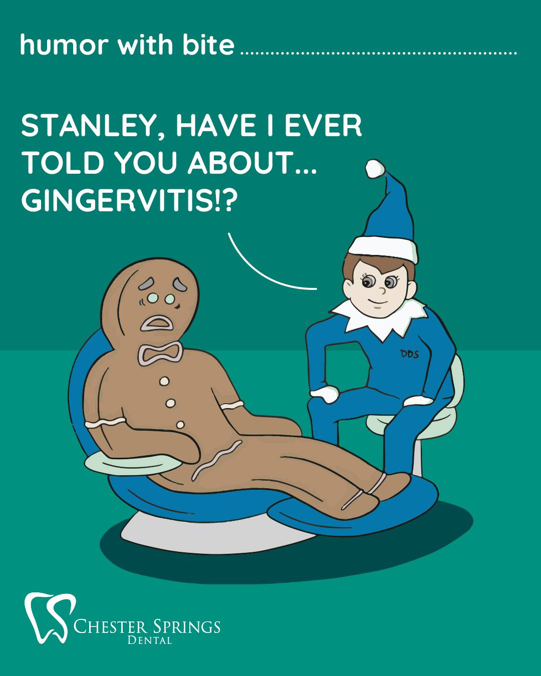 When it comes to “gingervitis,” we can’t help but smile. 😆🦷
But seriously—keeping your gums healthy is no joke!
Learn 6 simple steps for stronger, happier gums ⬇️
ChesterSpringsDental.com/6-simple-steps-to-maintain-healthy-gums
#ChesterSpringsDental #HealthyGums #DentalHumor #OralHealth #SmileCare #ExtonDentist #GingivitisPrevention #FlossDaily